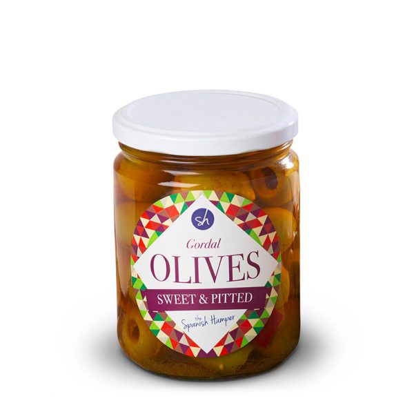 Gordal spicy Olives. Sweet & pitted 665g