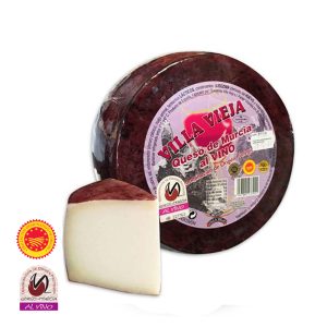 Goats cheese washed in red wine. Aged 2 months. 350g